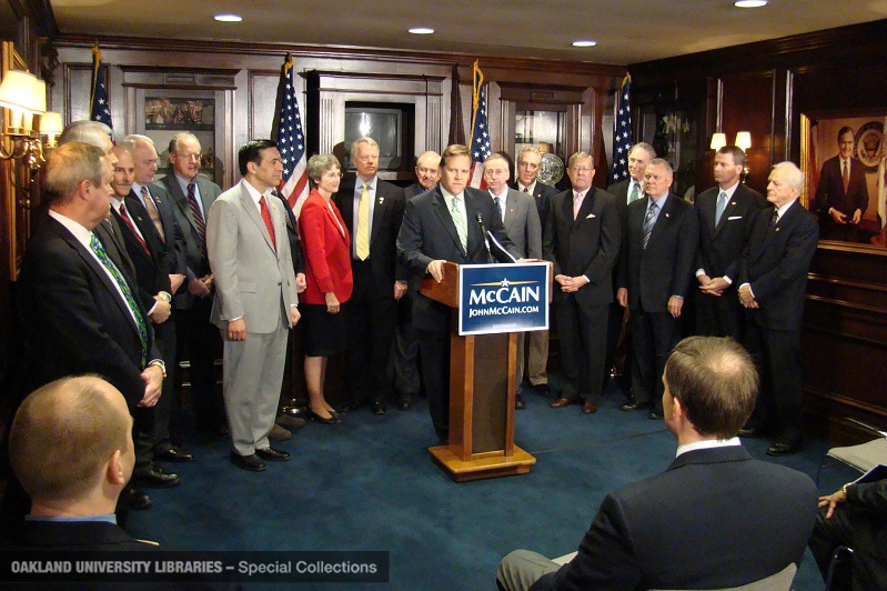 Mike Rogers speaks in support of John McCain, March 3, 2008