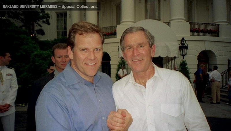 Mike Rogers with President Bush