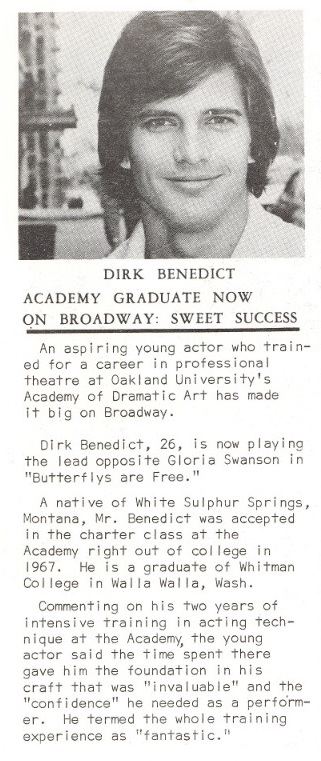 Clipping about Benedict's experience at ADA (OU News Feb. 22 1972)