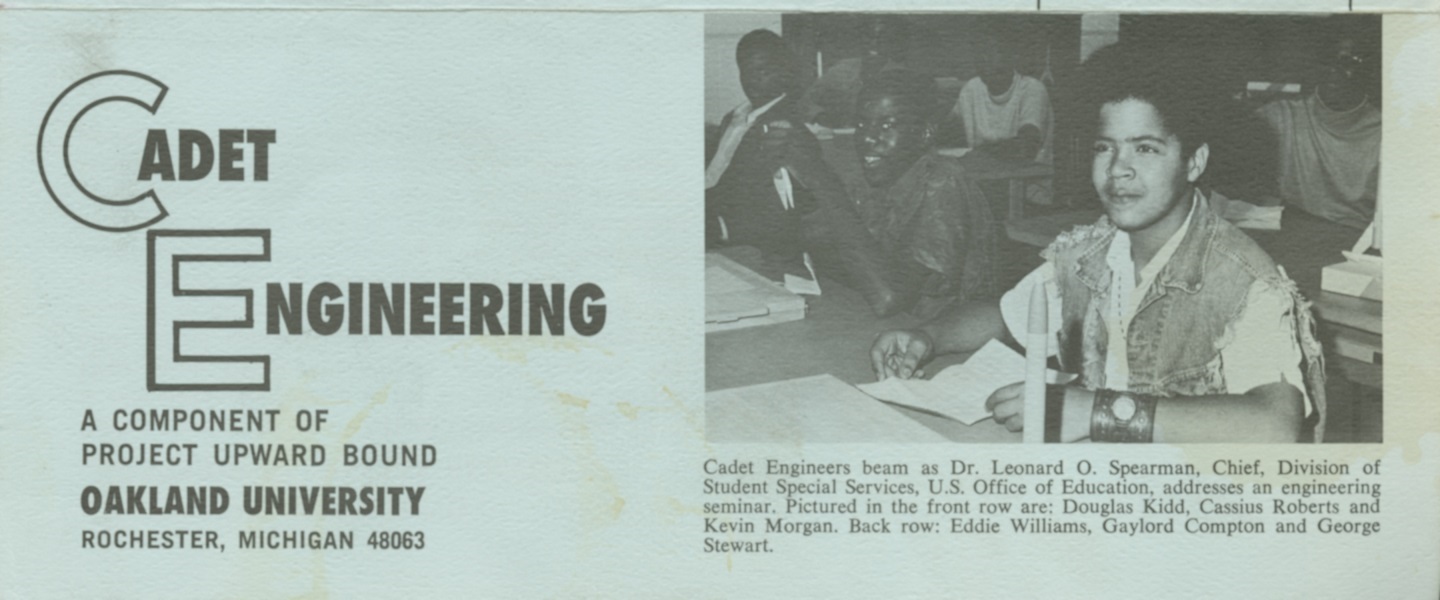 Cover of Cadet Engineering brochure