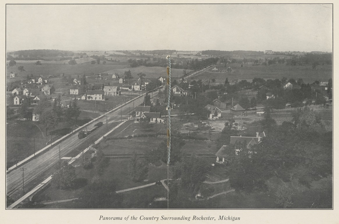 Panorama of the country surrounding Rochester