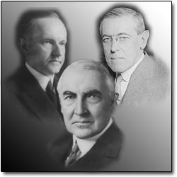 Portraits of Presidents  Wilson Harding and Coolidge