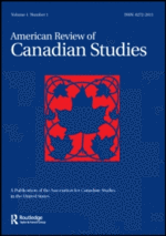 Cover, American Journal of Canadian Studies