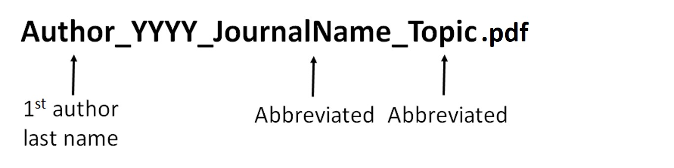 File naming convention for journal articles