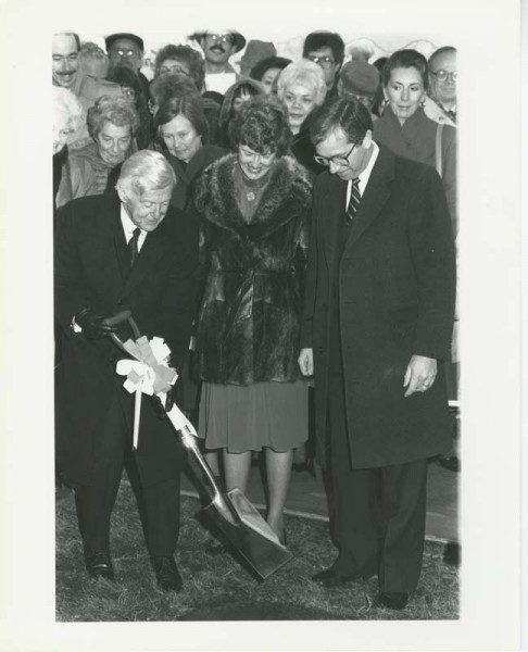 Groundbreaking ceremony for Kresge Library expansion