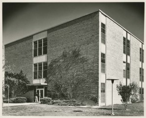 Back entrance to South Foundation Hall