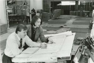 The future food court under construction, 1996